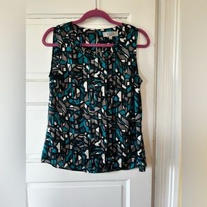 Kasper Sleeveless Blouse Size M